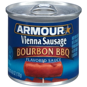 Armour Bourbon Barbecue Vienna Sausage-4.6 oz.-24/Case