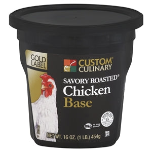 Gold Label No Msg Added Savory Roasted Chicken Base Paste-1 lb.-6/Case