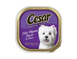 Cesar Dog Food Canine Cuisine Filet Mignon In Sauce-3.5 oz.-24/Case