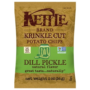 Kettle Foods Dill Pickle Chips Thick & Bold-2 oz.-24/Case