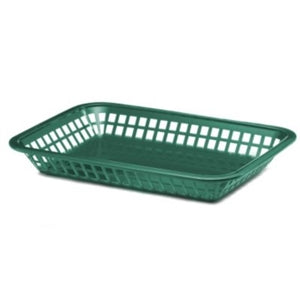 Tablecraft 11.75 Inch Grande Forest Green Basket-36 Each-1/Case