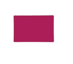 Lapaco Econo-Scalloped-Solid Colored-Burgundy Placemat-1000 Each-1/Case