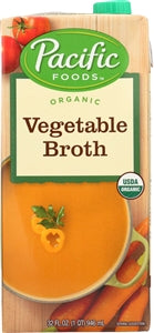 Pacific Foods Organic Vegetable Broth-32 fl oz.s-12/Case