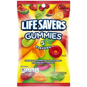 Lifesavers Five Flavor Candy Gummies-7 oz.-12/Case