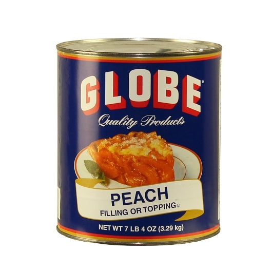 Globe Peach Filling Or Topping-116 oz.-116 oz.-6/Case