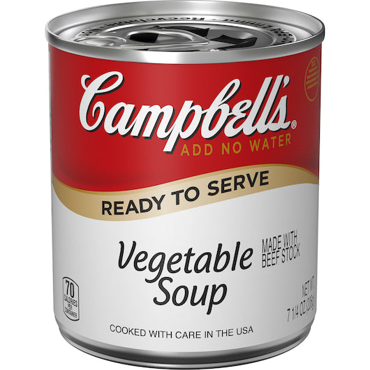 Campbell's Classic Vegetable Shelf Stable Soup-7.25 oz.-24/Case