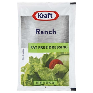 Kraft Fat Free Ranch Dressing Single Serve-1.5 oz.-60/Case MPN# 00021000667505 – Round Eye Supply Kraft Fat Free Ranch Dressing Single Serve-1.5 oz.-60/Case MPN# 00021000667505 – Round Eye Supply