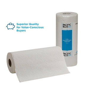 Georgia Pacific Professional Pacific Blue Select Two-ply Perforated Paper Kitchen Roll Towels 2-ply 11x8.8 White 85/roll 30 Rolls/Case