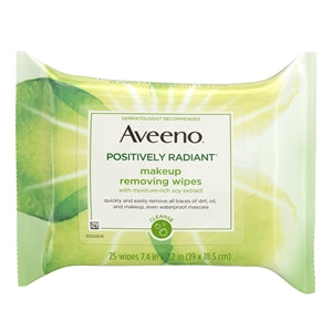 Aveeno Positively Radiant Wipes 6/25 Cnt.