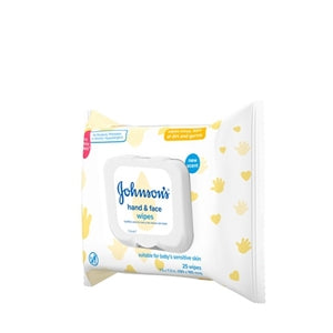Johnson's Baby Hand And Face Wipes-25 Count-4/Case MPN# 1117739