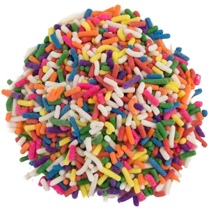 T.R. Toppers Rainbow Sprinkles Topping Bulk-10 lb.-1/Box-1/Case