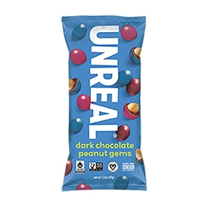 Unreal Dark Chocolate Peanut Gems-1.5 oz.-12/Box-6/Case