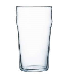 Arcoroc Nonic Nucleated 16 oz. Ale/Pub Glass-4 Dozen