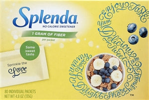 Splenda With Fiber Packets-80 Count-12/Case