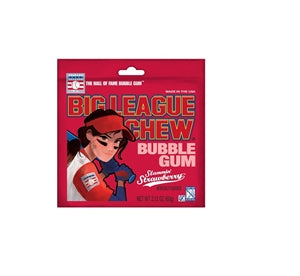 Big League Chew Bubble Gum Packs - Blue Raspberry: 12-Piece Box