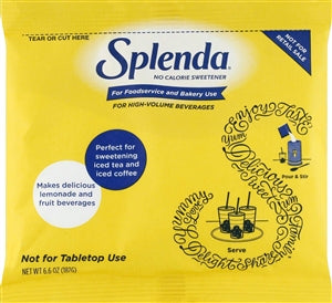 Splenda Sucralose No Calorie Sweetener Pouch Foodservice-6.6 oz.-12/Case