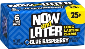 Now & Later Blue Raspberry Chews-0.93 oz.-12/Case