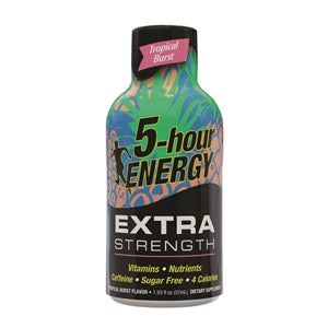 5-Hour Energy Extra 5 Hour Energy Extra Strength Tropical Burst-1.93 fl oz.s-12/Box-18/Case