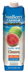 Sunberry Farms Guava 100% Juice-33.81 fl oz.-12/Case