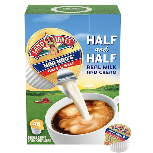 Land O Lakes Half And Half Single Serve48 Count4/Case White Wave Foods Round Eye Supply