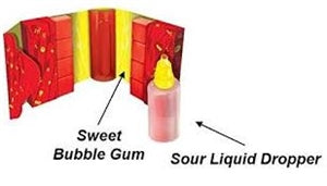 Juicy Drop Gum Gummy Candy-2.5 oz.-16/Box-12/Case