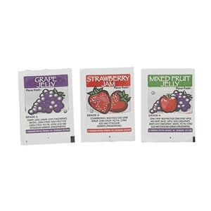Flavor Fresh Assorted Jelly Bowls (80 Grape; 40 Strawberry; 80 Mixed Fruit) 200/0.5 Oz.