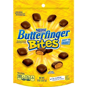 Nestle Butterfinger Bites Stand Up Bag-8 oz.-12/Case