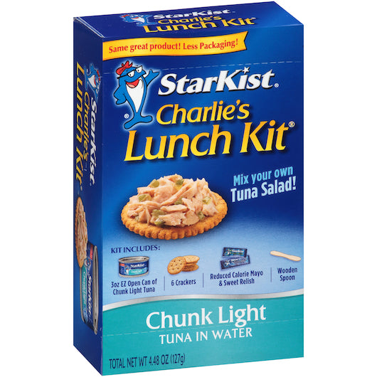 Starkist Charlie's Snack Kit Chunk Light Tuna In Water-4.48 oz.-12/Case