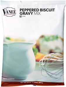 Vanee Peppered Biscuit Gravy Mix-24 oz.-6/Case