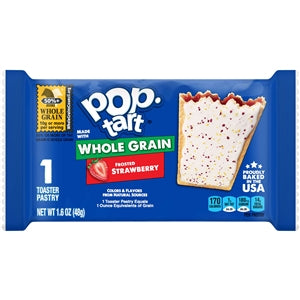 Kellogg's Pop-Tarts Whole Grain Frosted Strawberry Pastry-1.69 oz.-10/Box-12/Case