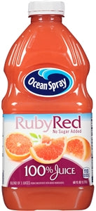 Ocean Spray 100% Ruby Red Grapefruit Juice-60 fl oz.-8/Case