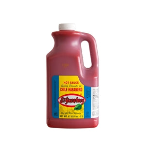 El Yucateco Red Chile Habanero Hot Sauce Bulk-67.63 fl oz.-2/Case