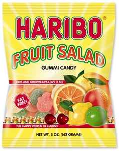 Haribo Confectionery Fruit Salad Gummy Candy-5 oz.-12/Case