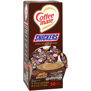 Coffee Mate Snickers Single Serve Liquid Creamer-18.7 fl oz.s-4/Case