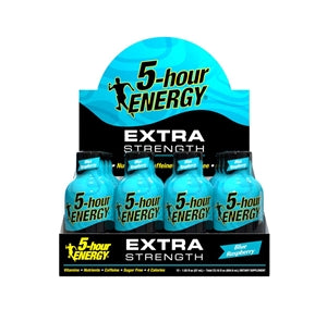 5-Hour Energy Extra Strength Blue Raspberry Energy Shot-1.93 fl oz.s-12/Box-18/Case