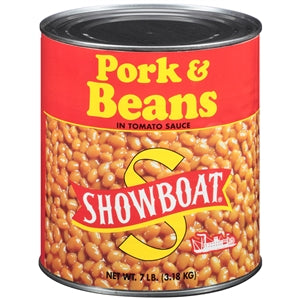 Showboat Pork & Beans Can-112 oz.-6/Case