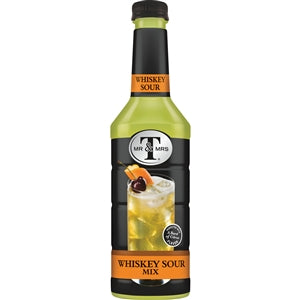 Mr & Mrs T's Whiskey Sour Cocktail Mixer-1 Liter-6/Case