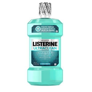 Listerine Antiseptic Ultraclean Cool Mint Mouthwash-1 Liter-6/Case