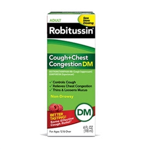 Robitussin Cough & Chest Congestion Dm-4 oz.-3/Box-8/Case