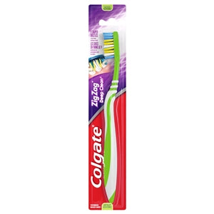 Colgate Adult Medium Bristle Zig Zag Flex Toothbrush-1 Each-6/Box-12/Case
