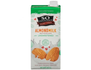 So Delicious Dairy Free Aseptic Unsweetened Almond Milk-32 fl oz.-6/Case
