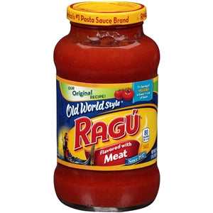 Ragu Sauce W/Meat-23.9 oz.-12/Case