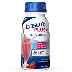 Ensure Plus Strawberry 8 oz.-8 fl oz.s-6/Box-4/Case