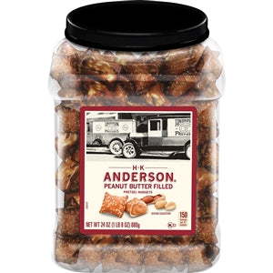 H.K. Anderson Peanut Butter Pretzels-24 oz.-8/Case
