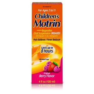 Motrin Children's Berry Oral Suspension Ibuprofen-4 fl oz.s-3/Box-12/Case