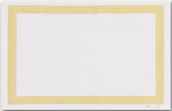 Lapaco 9Inch By 13.5Inch Econo-Greek Key-Straight Edge-Gold Placemat-1000 Each-1/Case
