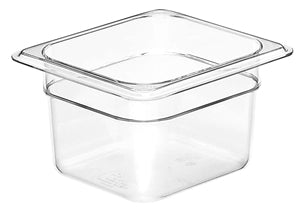 Cambro Pan Clear Plastic 1/6 4 Inch Deep-1 Each