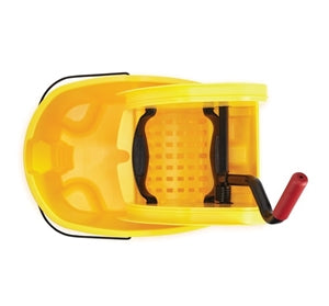 Wavebrake 2.0 Bucket/wringer Combos, Down-press, 35 Qt, Plastic, Yellow