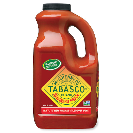 Tabasco Habanero Pepper Hot Sauce Bulk-0.5 Gallon-2/Case