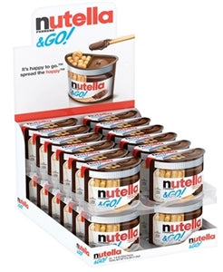 Nutella & Go—Hazelnut and Cocoa Spread with Breadsticks—Snack Pack for  Kids—1.8